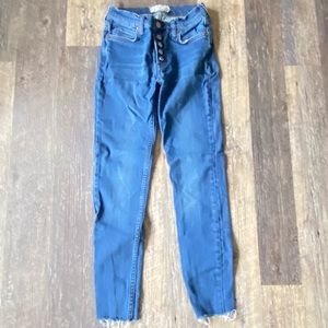 Free People button Fly Jeans